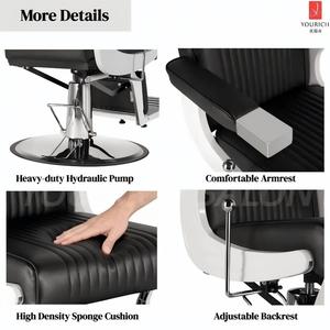 Silla de peluquero Takara Belmont clásica para silla de estilista de barbería Silla de peluquero reclinable hidráulica negra - Product Image 4