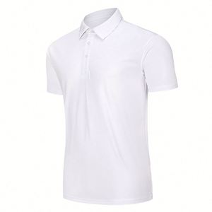 Polo de travail unisexe en polyester uni à séchage rapide, personnalisable OEM/ODM pour entreprise, idéal pour le golf - Product Image 2