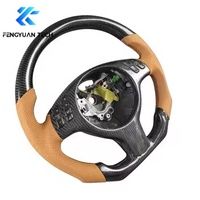 Volant en fibre de carbone avec LED pour BMW E46 M3 Touring, intérieur Coupw 320i 325i 328i 330i Ci Xi 2002 2003 2004 2005