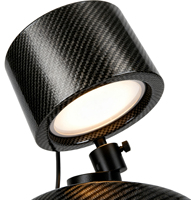 Lampe de bureau élégante ultra-légère en fibre de carbone, lampe de table LED réglable pour la protection des yeux, pour la maison, le bureau, la salle d'étude, la chambre, certifiée CE RoHS UE