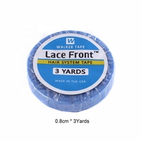Ruban adhésif double face imperméable pour perruques et postiches, 3 yards