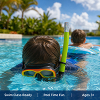 Ensemble de masque de plongée pour enfants avec lunettes de natation à large champ de vision et tube respiratoire pour l'exploration, équipement de natation pour piscine