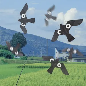 BSCI Certified Factory Customized Scaring Bird Repelling Kite Bird Hawk Flying With Pole Crops Bird Scare With Kite