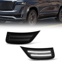 Blanc/ambre lumière pare-chocs avant garde-boue LED feux de position latéraux pour GMC Yukon Chevrolet Tahoe Suburban Cadillac Escalade ESV 2021-up