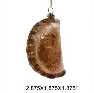 Adornos Navideños <span class=keywords><strong>de</strong></span> Cristal Soplado Hechos a Mano, con Forma <span class=keywords><strong>de</strong></span> Dumpling Horneado, Decoración Colgante para Restaurantes y Regalos - Product Image 3