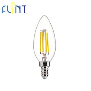 <span class=keywords><strong>Ampoule</strong></span> à filament <span class=keywords><strong>LED</strong></span> <span class=keywords><strong>Edison</strong></span> C35 5000K Blanc chaud doux Culot E12 4W Certifiée UL Dimmable AC 120V Usage résidentiel - Product Image 1