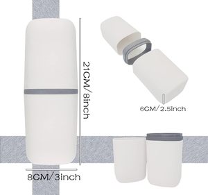 Ensemble de voyage portable en gros : étui pour tasse, porte-brosse et rangement pour dentifrice avec couvercle - Product Image 6