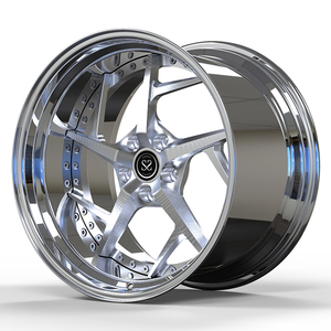 Novo Estilo para o Corvette Custom 5x120.65 Staggered 20 21 22 polegadas 2 Pedaço Polonês Borda De Alumínio Forjado - Product Image 4