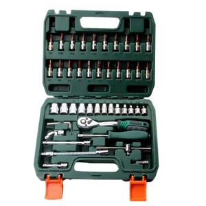 46 Pcs Auto Repair Tool Set Metric Chromium Vanadium Steel Ratchet Wrench Sleeve Kit For Vehicle Maintenance - Product Image 4