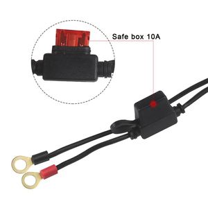 Spt-2 16Awg/2C Sae To O แหวนส่วนขยายเทอร์มินัล10A ฟิวส์แบตเตอรี่<span class=keywords><strong>สาย</strong></span>ชาร์จสำหรับรถจักรยานยน<span class=keywords><strong>ต</strong></span>์รถรถแทรกเ<span class=keywords><strong>ต</strong></span>อร์ - Product Image 6