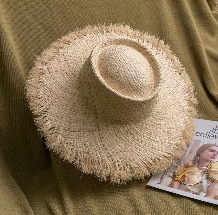 Wholesale Summer Lafite straw hats women's