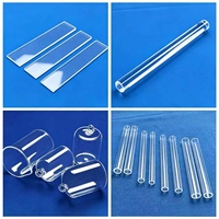 Tubo de Ensayo de Vidrio de Cuarzo de Alta Pureza (99.99%), Transparente a los Rayos UV, Resistente al Calor, Fondo Redondo, para Laboratorio, OEM