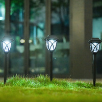 Nouvelle Lampe Solaire LED Extérieure pour Jardin, Villa, Pelouse, Éclairage Paysager Étanche Style Chinois