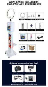 Cabina Fotografica per Eventi con iPad, Schermo LCD, Luce Flash e Ombrello, Guscio Portatile per Fotocamera DSLR - Product Image 5