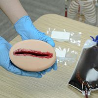Kit de Modelo Anatómico de Silicona para Educación Médica, Simulador de Entrenamiento para Detener y Controlar Hemorragias para Enfermeras en Hospitales
