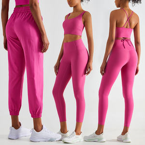 얀야 통기성 좋은 부드러운 짐 테니스 세트, 높은 신축성의 스포츠 피트니스 요가 스커트 슈트, 골프 피클볼 웨어 여성용 2피스 세트 - Product Image 3