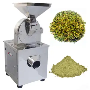 Moringa Powder Making Machine Automatic Small Leaves Powder Making Grinding Machine Dry Moringa Leaf Tea Maker Crusher Grinder Mill Pulverizer Price For Sale