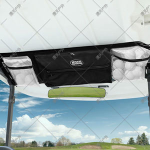Bolsa de Almacenamiento para Techo de Carro de Golf Mydays, Negra, Impermeable, con Bolsillo Interior con Cremallera, para Uso en Carros de Golf - Product Image 1