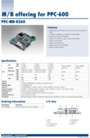 Advantech Processeur Core I PPC-MB-8260 6e/7e génération LGA1151 H110 Mini carte mère ITX avec carte mère industrielle VGA/DP DDR4 X86