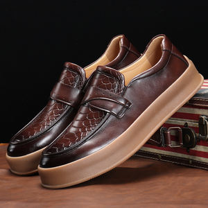 Nouvelles Chaussures Décontractées en Cuir pour Hommes 2025 – Style Rétro Tendance avec Tige en Cuir PU – Mocassins Habillés à Enfiler - Product Image 4