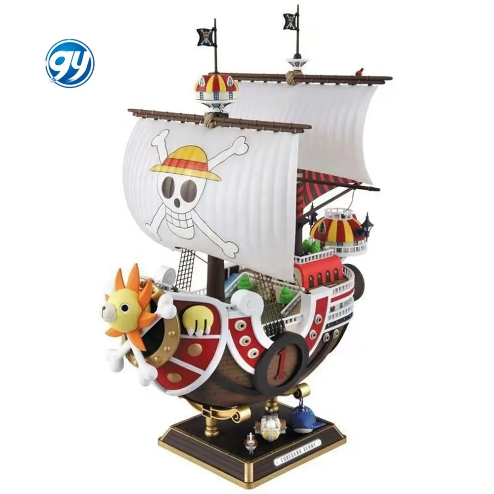 Boneco de ação para coleção de bonecos de barco pirata, modelo de brinquedo para montar presente de Natal, anime de anime, peça única, mil ensolarado, barco feliz em pvc