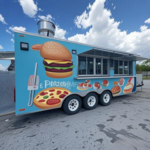 Chariot de concession rétro pour glaces, friteuse, remorque, camion mobile, barbecue pour la vente de nourriture de rue - Product Image 3