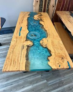 Di lusso fatto a mano Hot-sale mobili moderni su misura in resina epossidica legno <span class=keywords><strong>oceano</strong></span> fiume tavolo - Product Image 2