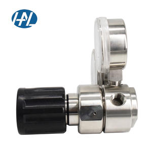 Paslanmaz çelik pnömatik gaz regülatörü ölçer ve basınç düşürücü vana ile düşük ve yüksek basınçlı oksijen hava helyum - Product Image 5