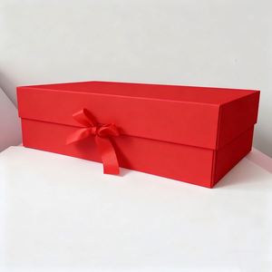 Boîtes cadeaux magnétiques en satin noir de luxe personnalisées, emballages en carton rigide recyclables avec couvercles en feuille gaufrée - Product Image 3