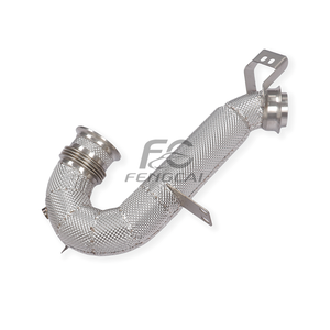 Tubo di Scarico OEM <span class=keywords><strong>a</strong></span> Flusso Diretto per Mercedes-Benz AMG GT50 GT53 3.0T in Acciaio Inox 304 Isolato, Miglioramento Prestazioni - Product Image 4