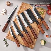 Japans stijl achthoekig handvat roestvrijstalen verstelbare handgreep vaatwasserbestendig scherp koksmes sashimi santoku