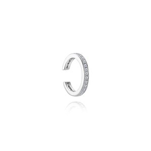 Venta al por Mayor de Pendientes de Plata de Ley S925 con Moissanita Clásica, Pendientes de Moissanita Sin Perforación para Uso Diario - Product Image 1