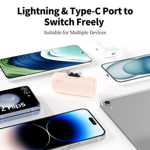 <span class=keywords><strong>Cadeau</strong></span> <span class=keywords><strong>de</strong></span> Noël Mini Switch Port Power Bank 2-en-1 5000mAh 15W Chargeur portable rapide avec deux prises pour Iphone Samsung xiaomi Dji - Product Image 2