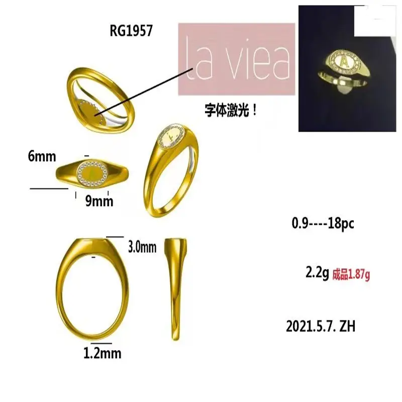 Bijuterias personalizadas, joias personalizadas de alta qualidade 18k banhadas a ouro 925 de prata de cobre fabricantes de joias personalizadas