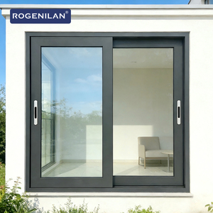Ventana Corredera de Doble Acristalamiento Insonorizada Rogenilan para <span class=keywords><strong>Cocina</strong></span>, Ventanas Correderas de Aluminio con Vidrio Low-e y Mosquitera - Product Image 4