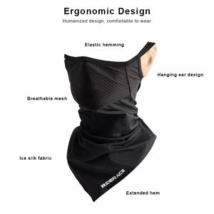 RIDERACE-Masque Triangle à <span class=keywords><strong>Oreille</strong></span> Suspendue d'Été, Foulard pour Cyclisme, Chasse, Randonnée, Pêche, Ski, Sports, Femmes - Product Image 2