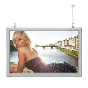 Ultra Thin Light Box A0 A1A2 A3 A4 LED Double Side Aluminum Frame Movie Poster Snap Frame Poster