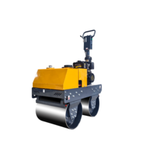 Mini-compacteur industriel robuste pour projets de pose d'asphalte sur de grandes surfaces, rouleau compresseur