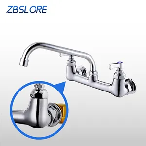 Kitchen Taps Faucet Polished Commercial Water Faucet Wall Mounted Commercial Bar Faucet