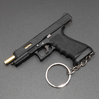 Pistola de Supervivencia G34 Mini 1:3 2024, Pistola de Juguete de Aleación de Metal Resistente, Llavero con Modelo de Pistola, Regalo para Adultos y Niños, Ensamblable y Desmontable, Jedi
