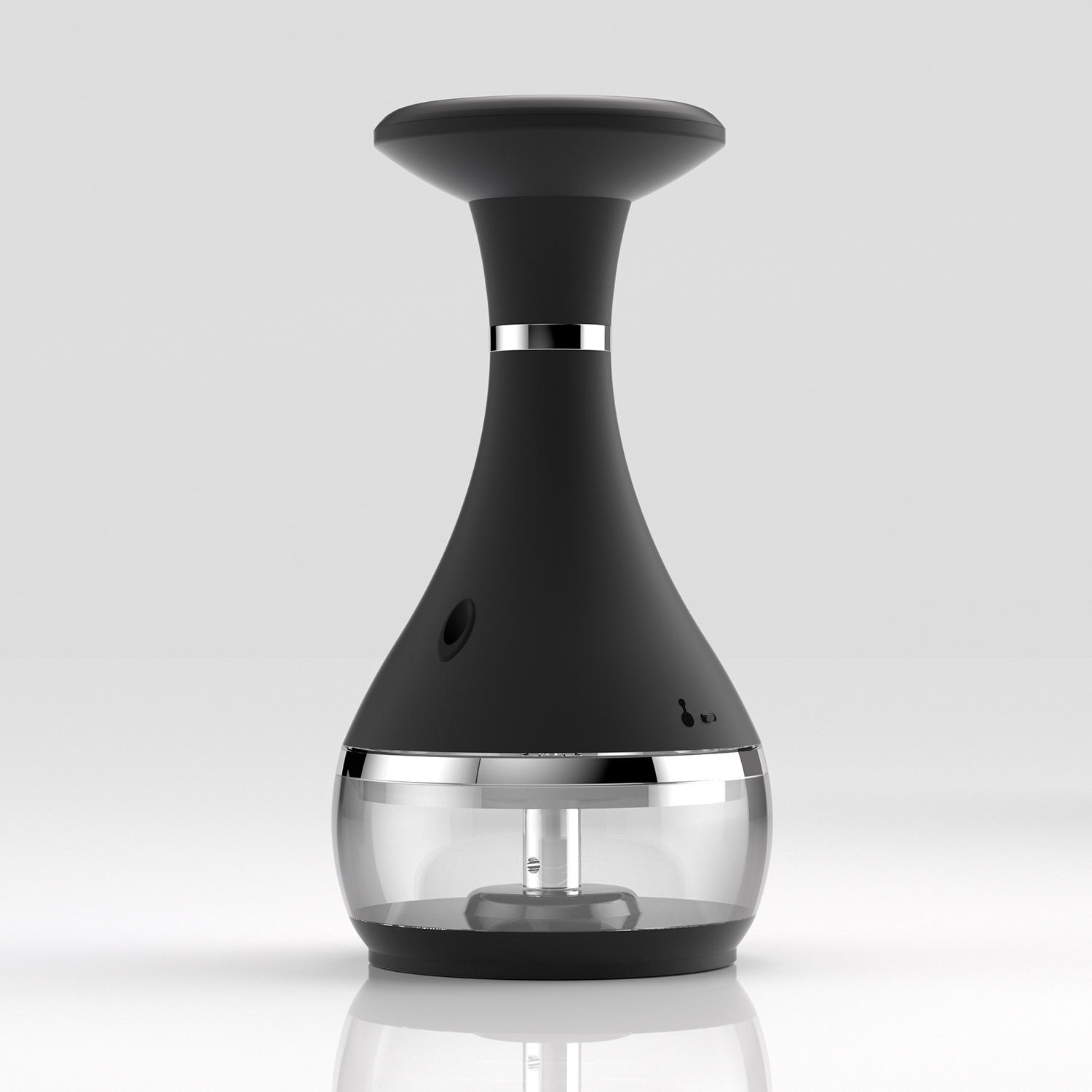 Noir avec bordure argentée