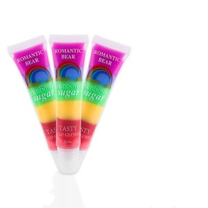 Romantic Bear 15ml Gloss à lèvres brillant multicolores effet arc-en-ciel, longue tenue, hydratant et repulpant - Product Image 1