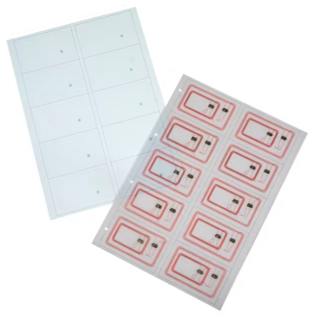 Factory Wholesale Classic 1K RFID PVC Mini Tag 13.56MHz UHF NFC Business Card Access Control Inlay 3*8/5*5 Layout A3/A4
