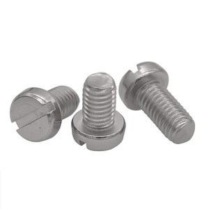 Vis cylindriques à fromage fendues DIN 84 acier inoxydable 316 boulon A4 ISO 1207 vis à tête ronde à cylindre fendu à sens unique - Product Image 4