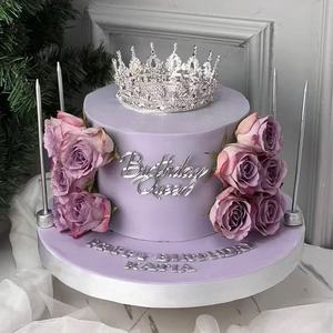 Decorazione per <span class=keywords><strong>Torta</strong></span> di <span class=keywords><strong>Compleanno</strong></span> Regina, Topper in Acrilico Dorato e Argentato a Specchio per la Festa della Mamma - Product Image 5