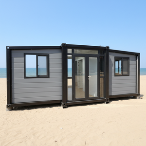 Maisons mobiles préfabriquées de luxe de 20 pieds et 40 pieds, maisons modernes détachables et extensibles en panneaux sandwich, balcon, terrasse, hôtel - Product Image 1