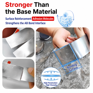 Nianlida - <span class=keywords><strong>Pasta</strong></span> de Reparación Epóxica Metálica de 80 g, Adhesivo Epóxico para Unir Acero <span class=keywords><strong>y</strong></span> Hierro, Resistente al Agua, Sin Solventes, Resistente a la Corrosión - Product Image 3