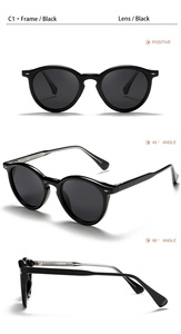 Bán hot chất lượng cao unisex Shades sunglasstac ống kính phân cực vòng tròn TR90 + CP hình bầu dục phân cực thoải mái Kính mát - Product Image 6