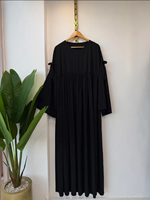 Abaya longue sur mesure faite à la main, style Dubaï, luxe islamique, élégante, pour petites femmes, robe de prière musulmane, mode modeste