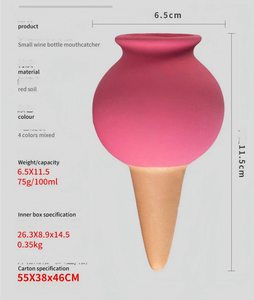 100ml Riego por Goteo de Terracota: Bola Goteadora de Arcilla Roja para Flores, Estacas de Riego para Jardín - Product Image 6